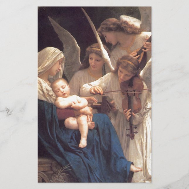 Song of the Angels - William-Adolphe Bouguereau Stationery (Front)
