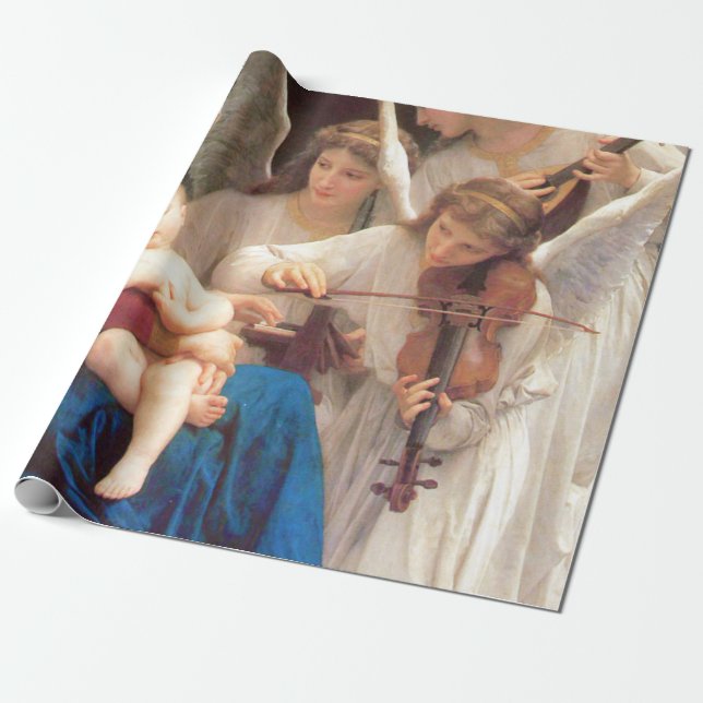 Song of the Angels - William-Adolphe Bouguereau Wrapping Paper (Unrolled)