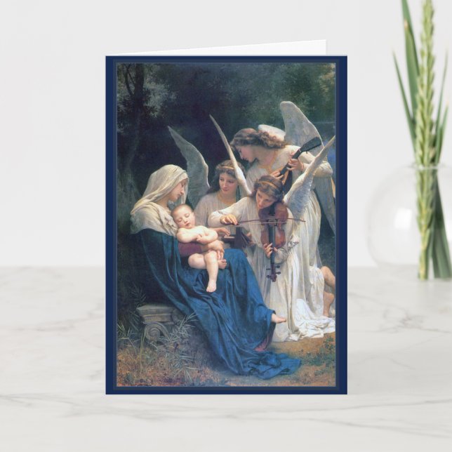 Song of the Angels William Bouguereau Fine Art Holiday Card (Front)