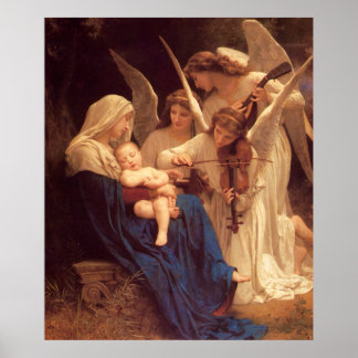 Song of the Angels William Bouguereau Fine Art Pos Poster