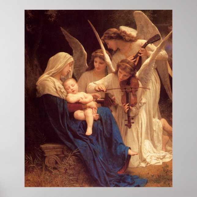 Song of the Angels William Bouguereau Fine Art Pos Poster (Front)
