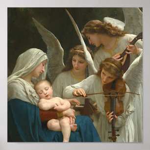 Song of the Angels -William Bouguereau Poster