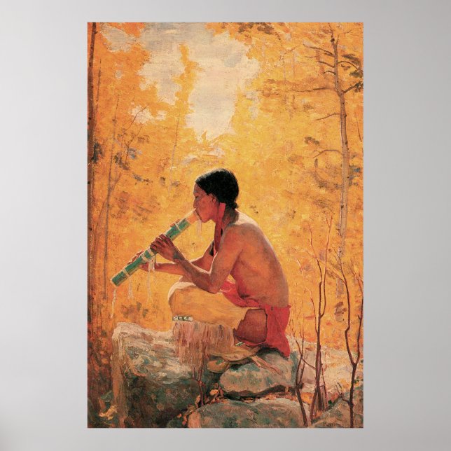 Song of the Aspen, by Bert Geer Phillips Poster (Front)