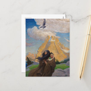 Song of the Eagle That Mates with the Storm Holiday Postcard