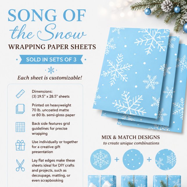 Song of the Snow Wrapping Paper Sheet (Creator Uploaded)