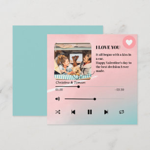 Song Playlist Photo Love Valentine's Day Card