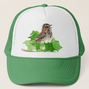 Song Sparrow, Cute Bird, Birder, Nature Trucker Hat