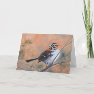 Song Sparrow Fine Art Greeting Card