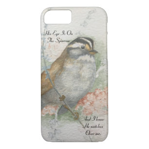 Song Sparrow He Watches Over Me Blessing iPhone 8/7 Case