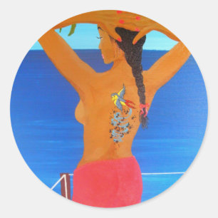 Songbird Classic Round Sticker