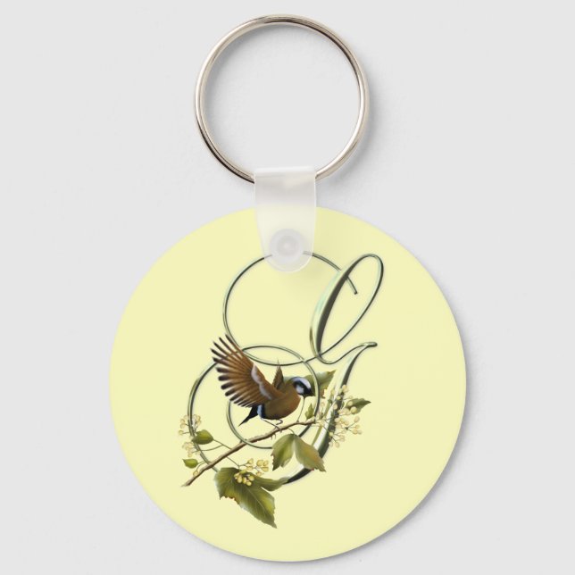 Songbird Initial G Key Ring (Front)