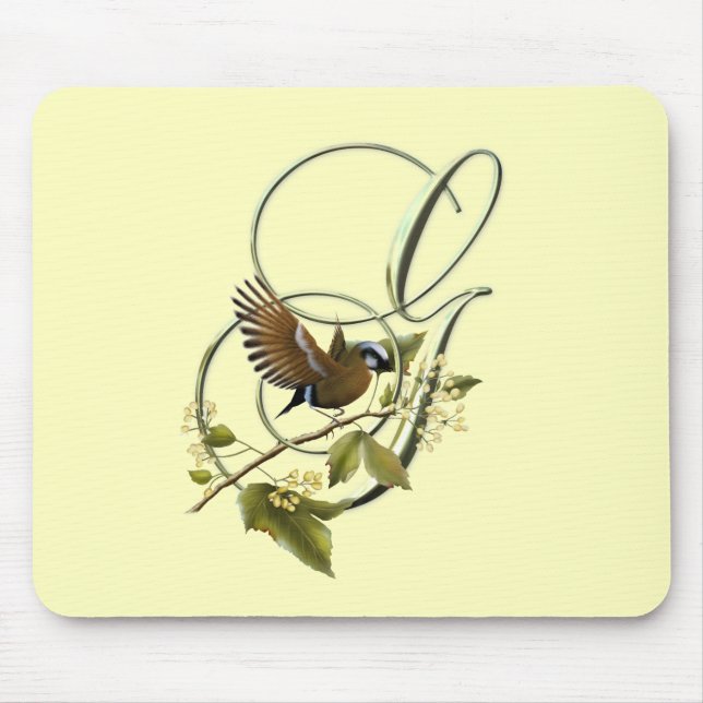 Songbird Initial G Mouse Mat (Front)