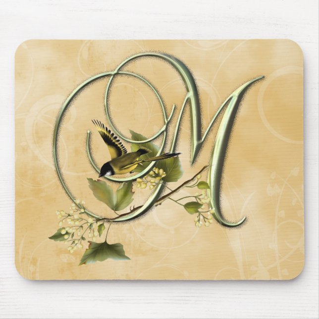 Songbird Initial M Mouse Mat (Front)