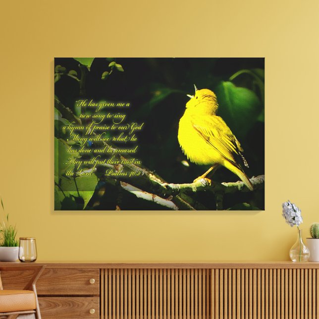 Songbird Inspirational Canvas Print (Insitu(LivingRoom))