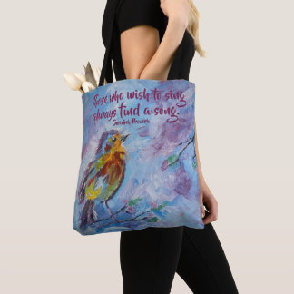 "Songbird of Hope" Tote (medium)