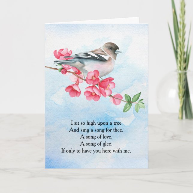 Songbird Poem Card (Front)