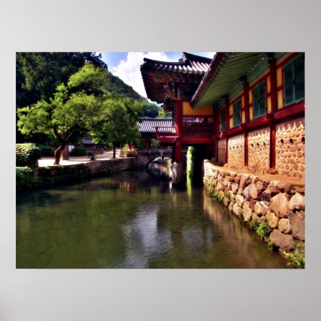 Songgwangsa Temple Bridge, South Korea Poster (Front)