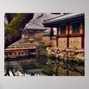 Songgwangsa Temple, South Korea, 11x14 Poster