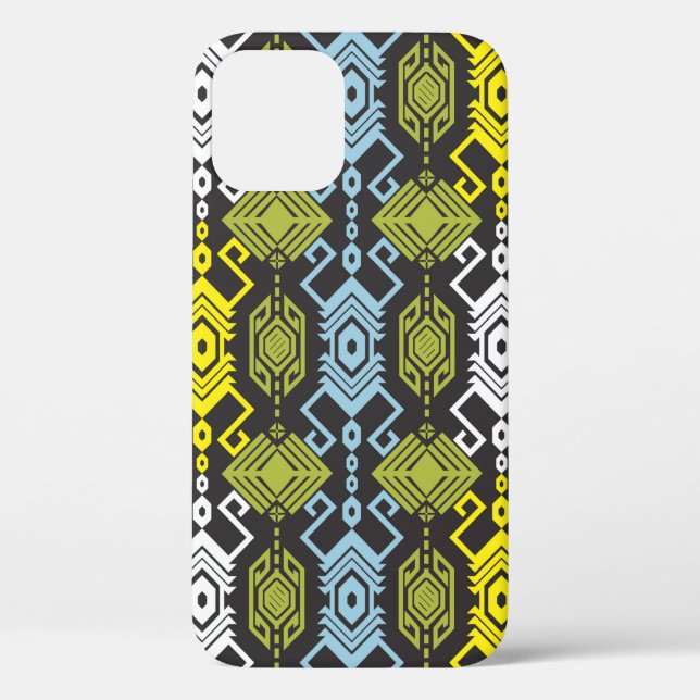 Songket Tenun Geometric Seamless Pattern with Crea Case-Mate iPhone Case (Back)