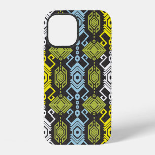 Songket Tenun Geometric Seamless Pattern with Crea iPhone 12 Case