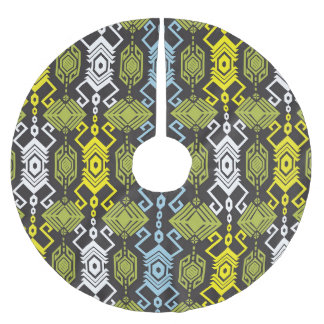 Songket Tenun: Traditional Indonesian Motif. Brushed Polyester Tree Skirt