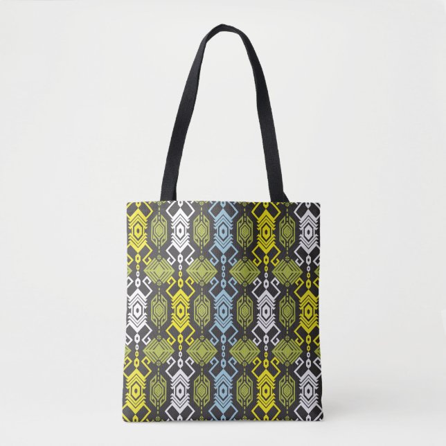 Songket Tenun: Traditional Indonesian Motif. Tote Bag (Front)