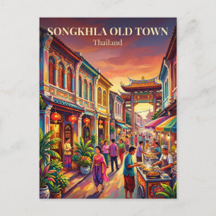 Songkhla Old Town Thailand Postcard