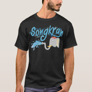 Songkran Elephant spraying water T-Shirt