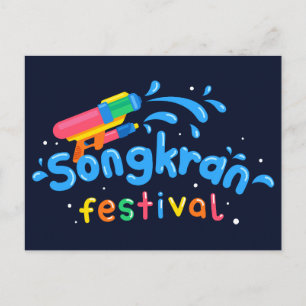 Songkran Watergun Postcard