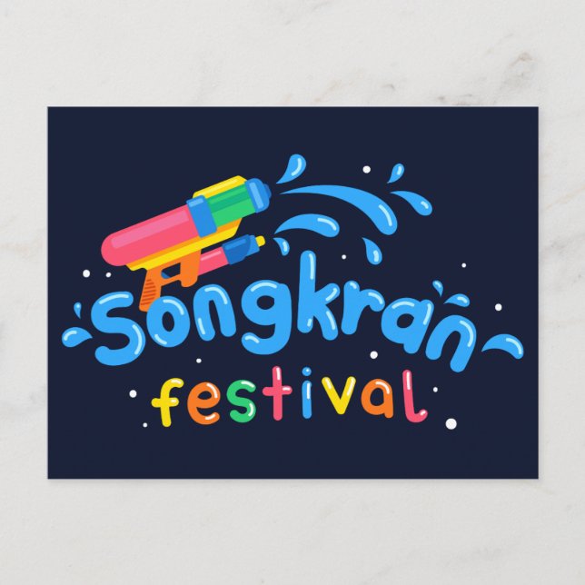 Songkran Watergun Postcard (Front)
