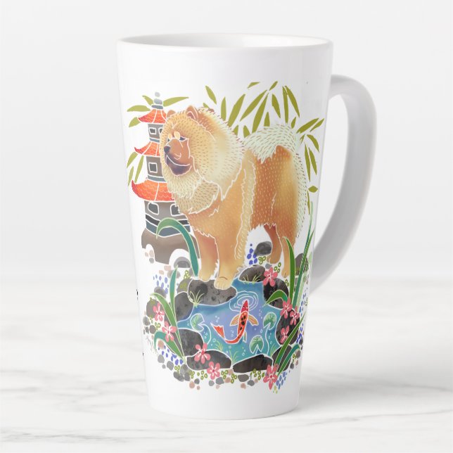 SONGMAO latte mug with text on back (Right Angle)