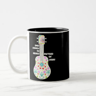 Songs Be Heard Godspell Musical Theatre Fans Two-Tone Coffee Mug