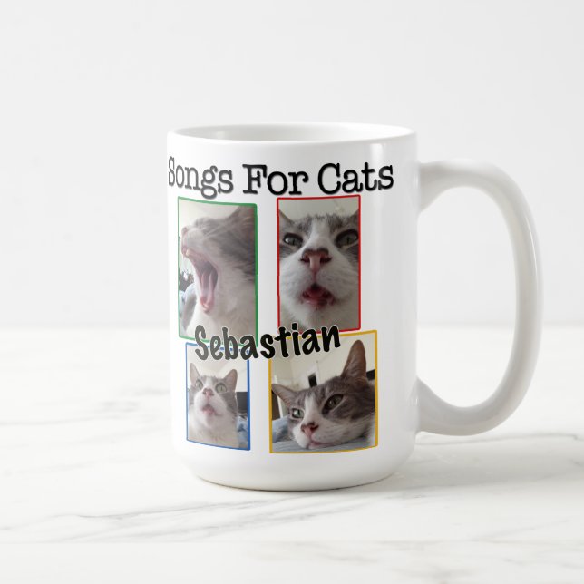 Songs For Cats - Sebastian Coffee Mug (Right)