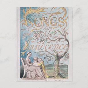 Songs of Innocence; Title Page, 1789 Postcard