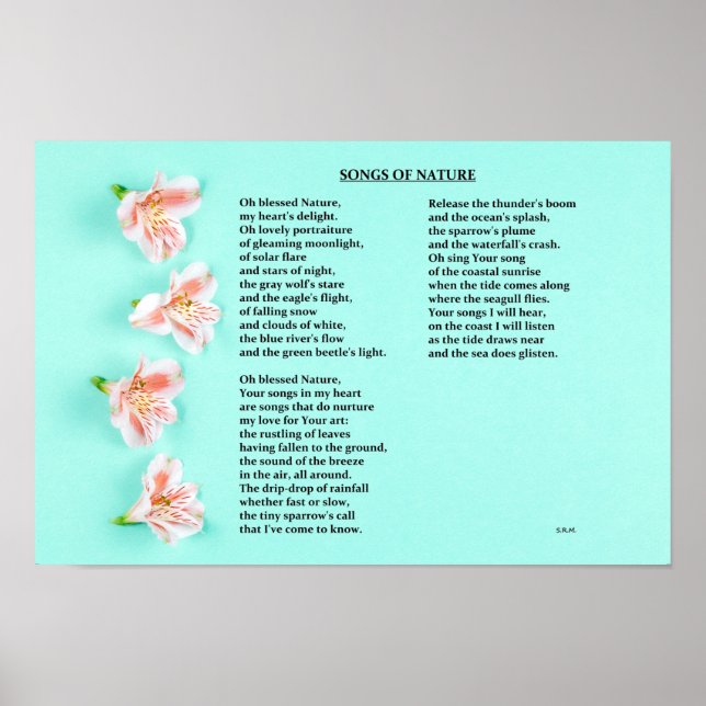 Songs of Nature Poster (Front)