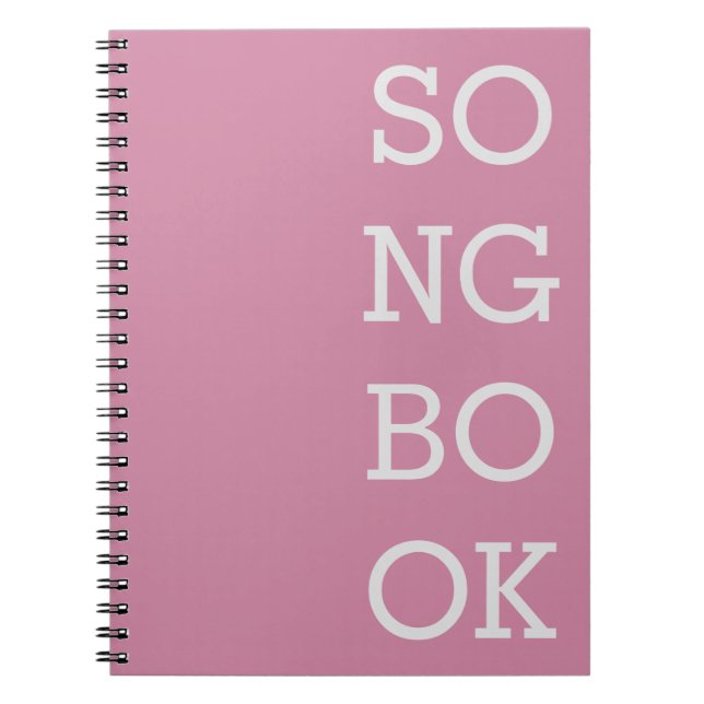 Songwriter's Notebook - Pink (Front)