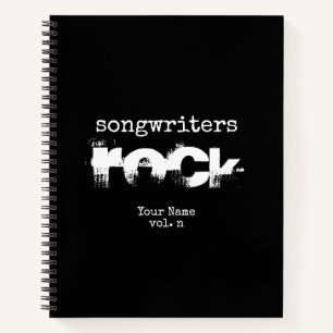 Songwriters Rock Personalised Songwriter Notebook