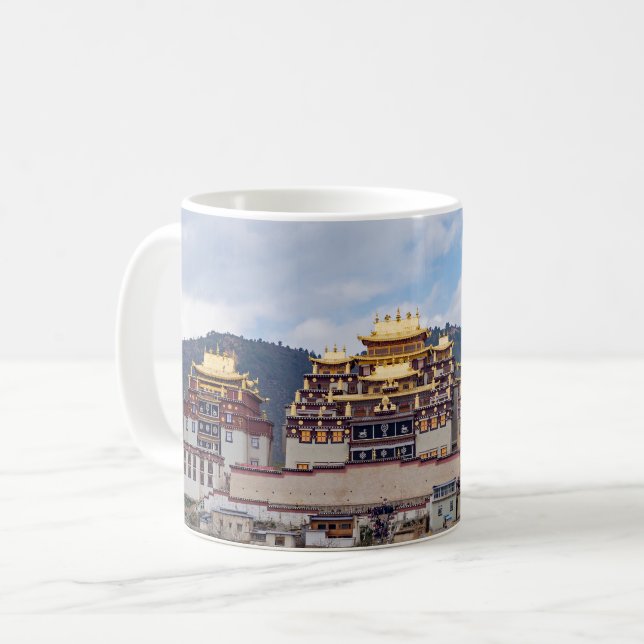 Songzanlin Tibetan Monastery - Yunnan, China Coffee Mug (Front Left)