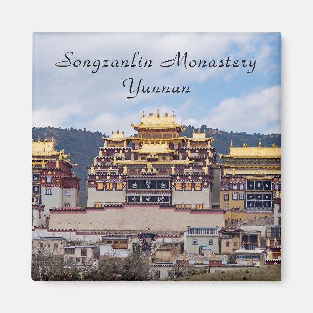 Songzanlin Tibetan Monastery - Yunnan, China Magnet (Front)