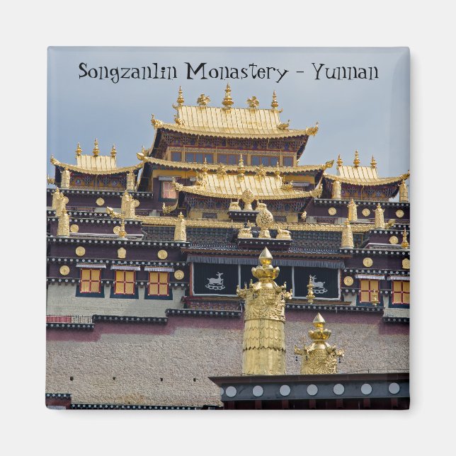 Songzanlin Tibetan Monastery - Yunnan, China Magnet (Front)