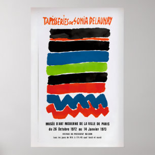Sonia Delaunay Exhibition Poster 1973 Vintage Art