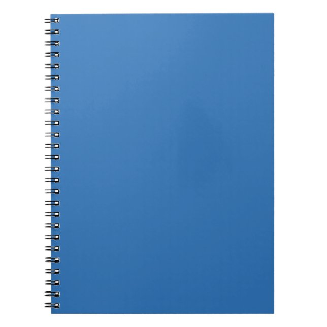 Sonic Blue Solid Colour Print, Jewel Tone Colours Notebook (Front)