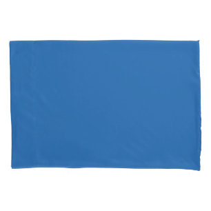 Sonic Blue Solid Colour Print, Jewel Tone Colours Pillowcase