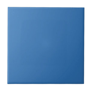 Sonic Blue Solid Colour Print, Jewel Tone Colours Tile