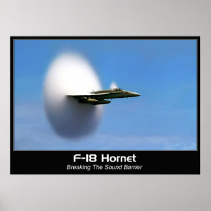 Sonic Boom F-18 Hornet Poster Print