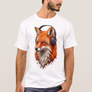 Sonic Flame – Abstract Fox in Motion T-Shirt