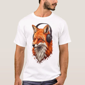 Sonic Flame – Abstract Fox in Motion T-Shirt