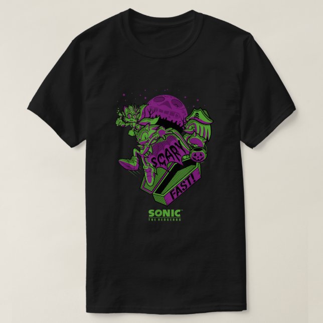 Sonic  Friends  Scary Fast Halloween  T-Shirt (Design Front)