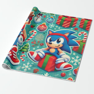 Sonic the hedgehog christmas wrapping paper
