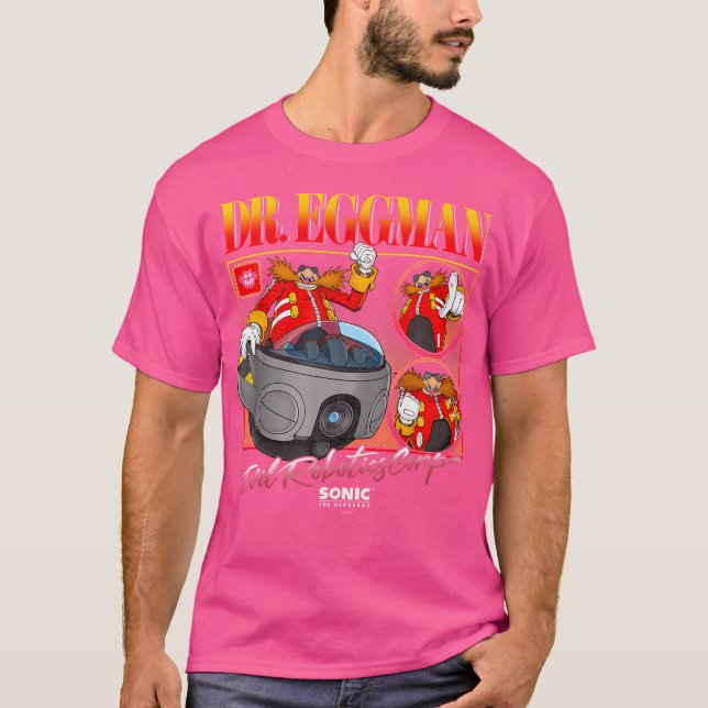 Sonic The Hedgehog Dr. Eggman Evil Robotics Corp V T-Shirt (Front)